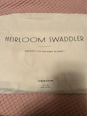 Heirloom Swaddler Organic Cotton Baby Blanket - Cream